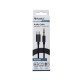Fontastic USB Type-C to 3.5 mm Jack Adapter 1.5 m, USB-C to 3.5 mm AUX cable TPE AUCON black