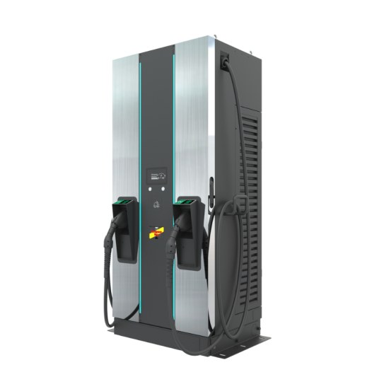DC 90 kW Ground Charger + Eichr. PTB+ ADA+Payter 2 x CCS2 Gun Ethernet/WiFi/4G/Eichrecht 300A