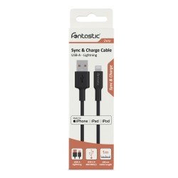 Essential Data Cable USB-A > Lightning 1m black TPE Essential Data Cable USB-A > Lightning 1m black TPE