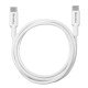 Fontastic Data Cable USB 2.0 Type-C > Type-C TPE, 1.2m white Fontastic Data Cable USB 2.0 Type-C > Type-C TPE, 1.2m white
