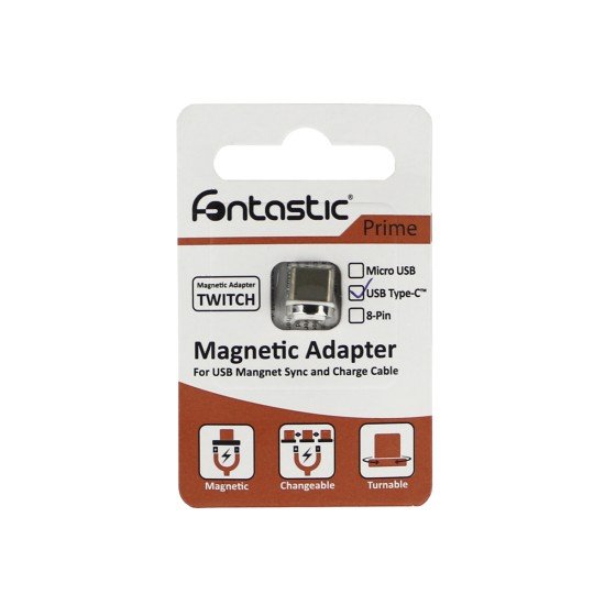 USB Type-C Pin Adapter for 540Degree Magnet Data Cable