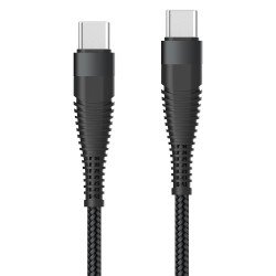 Datenkabel Elox USB Typ-C>USB Typ-C 0,5m schwarz Stecker Alu-Gehäuse, Kabel Nylon-Ummantelung Datenkabel Elox USB Typ-C>USB Typ-C 0,5m schwarz Stecker Alu-Gehäuse, Kabel Nylon-Ummantelung