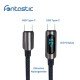 Data Cable with Digital Display Typ-C > Typ-C 1.2m Zinc Alloy Housing + Braided Cable, 60W, max.3A