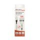 6in1 Charging Cable USB-A/Type-C/8-Pin/Micro USB Al Housing, Nylon braid, Multi-Charge 2.4A, 1.2m s