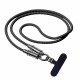 Fontastic Lanyard - Datenkabel & Handyband schwarz 360 Grad Drehbare, Nylon-Ummantelung, 60W, „Lany“