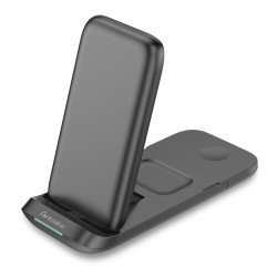 3in1 Induktive Ladestation,15W Fast Charge Wi-Tres komp. Smartphone, Smartwatch, TWS Kopfhörer, sw 3in1 Induktive Ladestation,15W Fast Charge Wi-Tres komp. Smartphone, Smartwatch, TWS Kopfhörer, sw