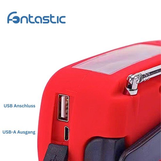 Multi-functional AM/FM/NOAA Radio with Flashlight Solar, Crank Rechargeable Battery, SOS Siren