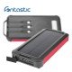 Solar Power Bank 10000mAh built-in charging cable Solar Panels, Torch, USB-A/Type-C/8PIN, black