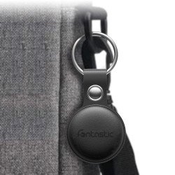 Schutzhülle für FonTag Smart Finder mit Schlüsselanhänger, aus Kunstleder, schwarz Schutzhülle für FonTag Smart Finder mit Schlüsselanhänger, aus Kunstleder, schwarz
