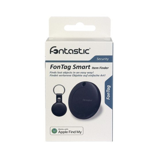 FonTag Smart Finder with protection case for "Find My" app, MFi certified, black