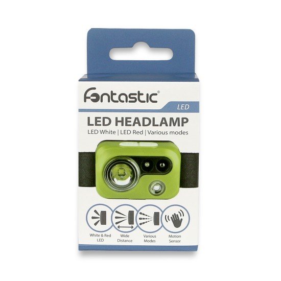 Fontastic LED headlamp "Goyo", rechargeable Lightweight, various light modes, IPX4 green Fontastic LED headlamp "Goyo", rechargeable Lightweight, various light modes, IPX4 green