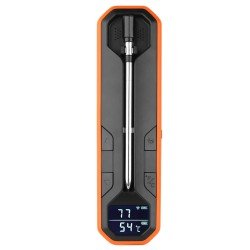 Fontastic Drahtloser Fleischthermometer „Foca“ APP, hitzebeständig, IPX7, Ladeschale mit Anzeige Fontastic Drahtloser Fleischthermometer „Foca“ APP, hitzebeständig, IPX7, Ladeschale mit Anzeige