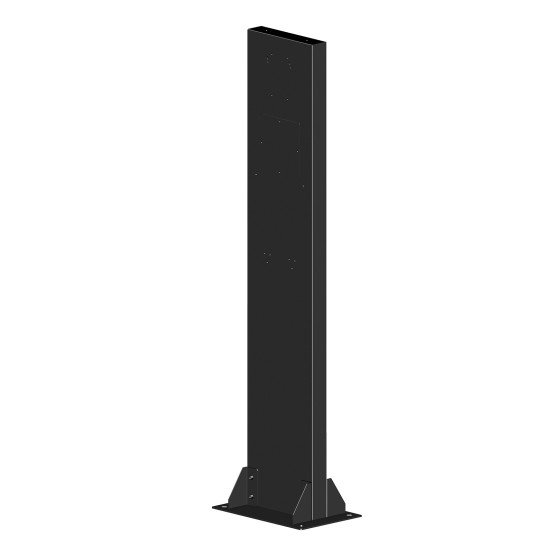 Pole+Base for AC charger 150cm black 