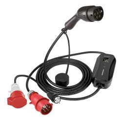AC Portable Charger TAKE, DUO-PLUG 11kW , CEE Rot+Schuko-6m Typ 2 Kabel, Strom:6/8/10/13/16A AC Portable Charger TAKE, DUO-PLUG 11kW , CEE Rot+Schuko-6m Typ 2 Kabel, Strom:6/8/10/13/16A