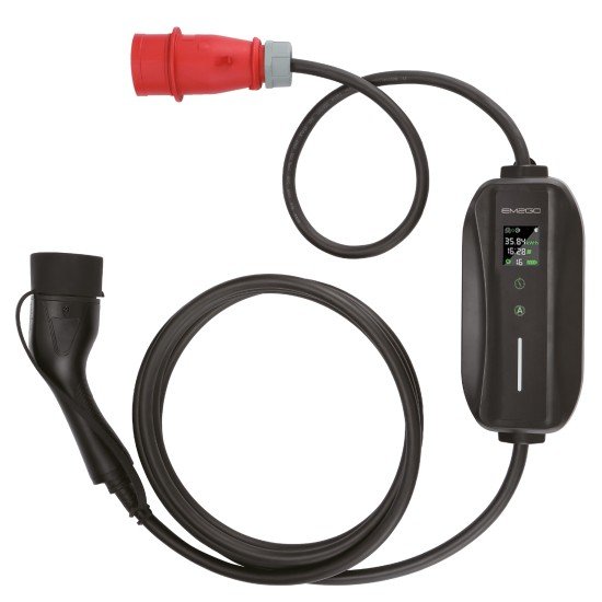 AC Portable Charger TAKE, 11kW , CEE Red+Adapter 6m type 2 cable, current: 6/8/10/13/16A adjustable