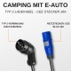 AC Portable Charger, Charge Power Meter, CEE Blue Fixed current (6A), 5m Typ 2 Cable, black