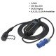 AC Portable EV Lader "Take" 3.6 Kw,CEE Blau 5m Typ 2 Kabel, Strom: 6/8/10/13/16A umschaltbar