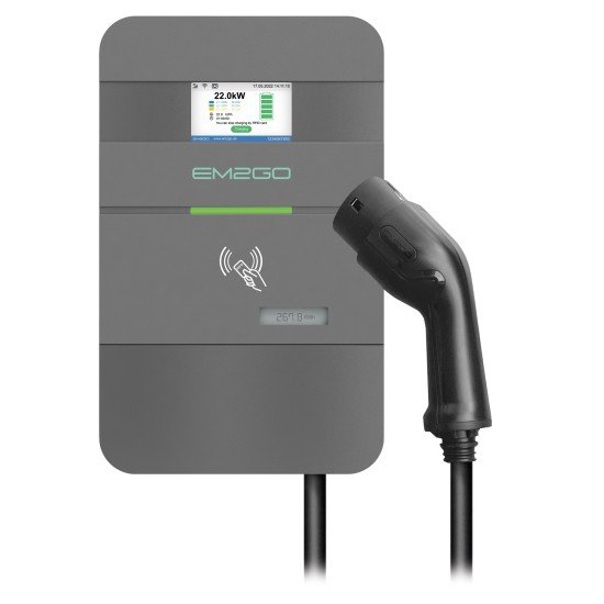 AC Wallbox Pro Power 22kW 7.5m Type 2 Cable LAN/WiFi/4G/RS485/RFID/OCPP/ModBus/MID +Backend