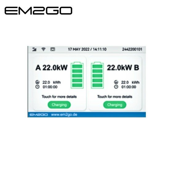 AC Wallbox Duo Power 2x 22kW Type 2 Socket LAN/WiFi/4G/RFID/OCPP/ModBus/MID +RCBO +Backend