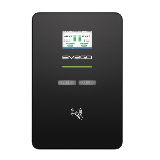 AC Wallbox Duo Power 2x 22kW Type 2 Socket LAN/WiFi/4G/RFID/OCPP/ModBus/MID +RCBO +Backend