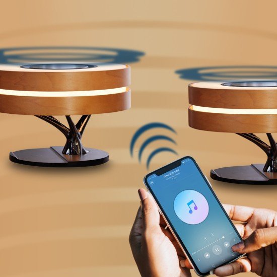 Fontastic Exclusive Multi-Function Lamp Icona TWS Speaker, Wireless Charger, Clock, Dimmable