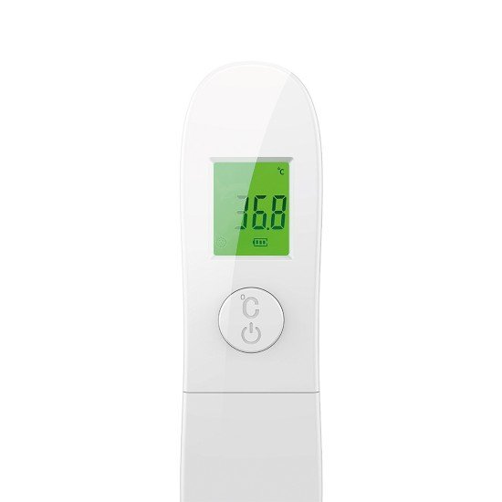IR Digital forehead, ear, ambient thermometer Irut NON-Contact, LCD Display with backlight, white