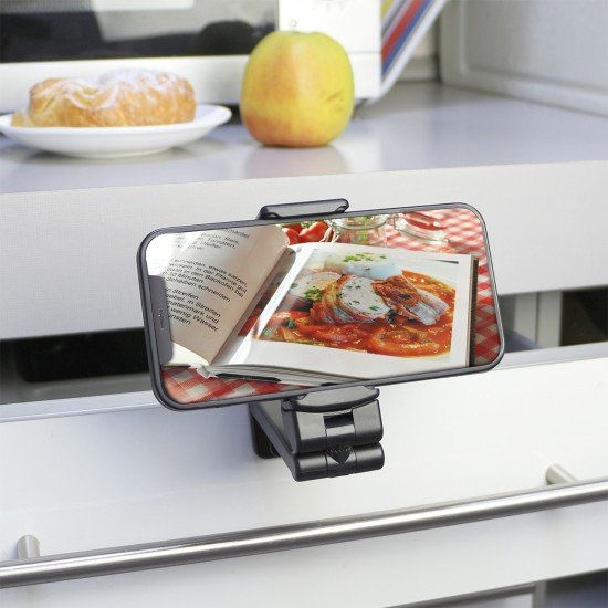 Fontastic Foldable All Purpose Mobile Phone Holder 360 degree rotating clamp mount, compact design Fontastic Foldable All Purpose Mobile Phone Holder 360 degree rotating clamp mount, compact design