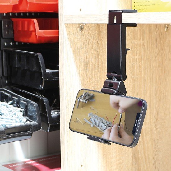 Fontastic Foldable All Purpose Mobile Phone Holder 360 degree rotating clamp mount, compact design Fontastic Foldable All Purpose Mobile Phone Holder 360 degree rotating clamp mount, compact design