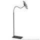 Tablet floor stand gooseneck + table clamp Stable base, 360° rotatable, tablet 4.7-12.9"