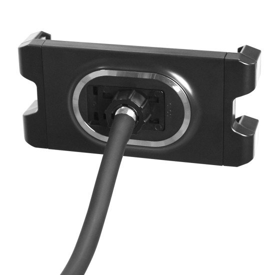 Tablet floor stand gooseneck + table clamp Stable base, 360° rotatable, tablet 4.7-12.9"