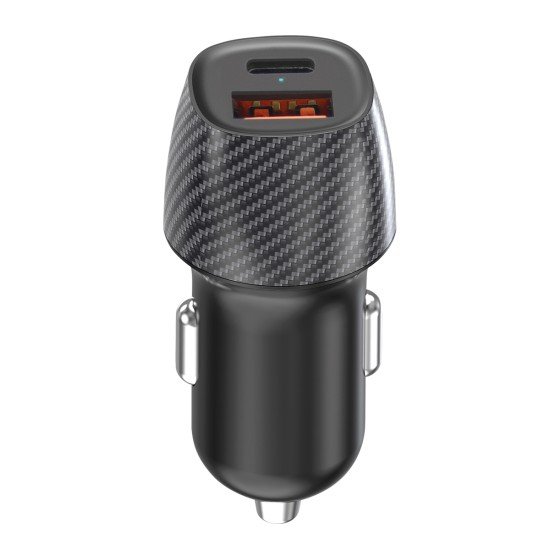 Magnetic Wireless Charging Holder + Car Charger 15W Fast Charge compatible, incl. 2 pcs Metal Ring