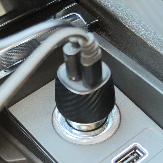 Magnetic Wireless Charging Holder + Car Charger 15W Fast Charge compatible, incl. 2 pcs Metal Ring