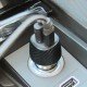 Magnetic Wireless Charging Holder + Car Charger 15W Fast Charge compatible, incl. 2 pcs Metal Ring