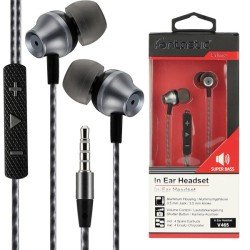 In-Ear Stereo-Headset V465 3.5mm sw/anthrazit 3-Tasten-Fernbedienung, Mic, 3-Paar Ohrpasstücke In-Ear Stereo-Headset V465 3.5mm sw/anthrazit 3-Tasten-Fernbedienung, Mic, 3-Paar Ohrpasstücke