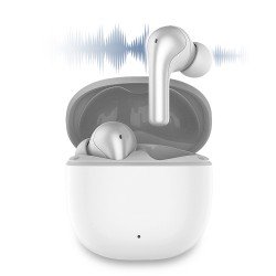 TWS In-Ear Headphone ANC Hybrid Noise Cancellation comp. wireless charging 4 microphones "Hyla" white