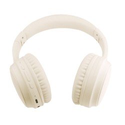 Drahtlose Kopfhörer "Tonic" mit ANC, Line-In creme Mikrofone, Volume-Control, Bass+, HD Sound Drahtlose Kopfhörer "Tonic" mit ANC, Line-In creme Mikrofone, Volume-Control, Bass+, HD Sound