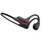 Sport Bone Conduction Headphone "Boncy" black/red Ultra Light, IPX5 Waterproof, 8h Play Time
