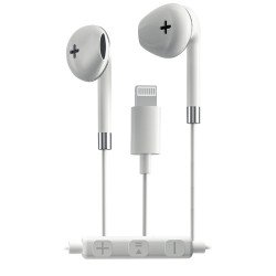 Lightning Kopfhörer, AP01, MFi Zertifiziert 3-Tasten-Fernbedienung, 1,2M Kabel, Ergonomisch ws Lightning Kopfhörer, AP01, MFi Zertifiziert 3-Tasten-Fernbedienung, 1,2M Kabel, Ergonomisch ws