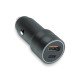 Car Charger „Luma“ Dual Port, 38Watt, Grey Type-C Power Delivery USB-A Fast Charge Aluminum