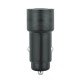 Car Charger „Luma“ Dual Port, 38Watt, Grey Type-C Power Delivery USB-A Fast Charge Aluminum