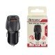 Car Charger „Gran“ Dual Port, 20Watt, black Type-C PD + USB-A FC 3.0, PPS, Carbon Fiber Design