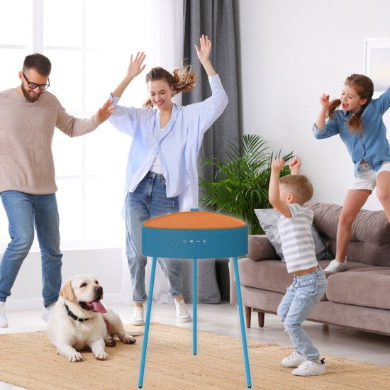 Wireless Speaker Mesu, Table Design, TWS blue Exceptional Sound Experience, Wireless Charging