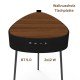 Wireless Speaker Mesu, Table Design black + Walnut Exceptional Sound Experience, Wireless Charging