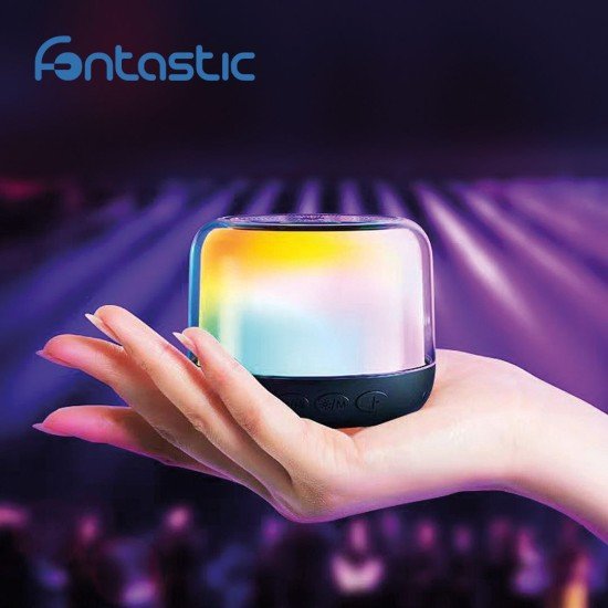Wireless Speaker With 360 Degree LED light Show TWS, Card Reader, Type-C, Best Audio Performance