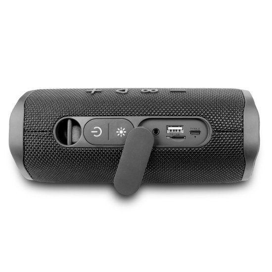 Wireless speaker Tyga, 2x10W, TWS, IPX4, FM Powerful sound, card reader, AUX, RGB, black