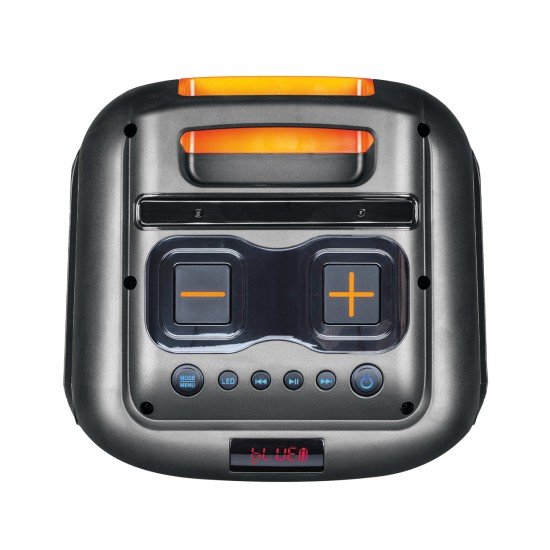 Wireless party speaker 60W, microphone & LED light Karaoke, TWS, FM radio, USB & card reader