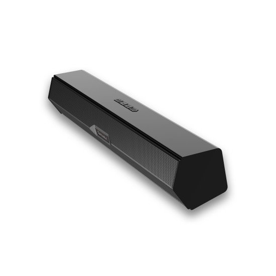 Soundbar "Juna" with impressive sound , black 2 x 5W, TWS, FM, AUX In, RGB LED, Kartenleser