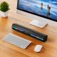 Soundbar "Juna" with impressive sound , black 2 x 5W, TWS, FM, AUX In, RGB LED, Kartenleser