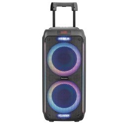 Fontastic Drahtloser Party-Lautsprecher Zeal 600W Mikrofon & LED Lichtshow, TWS, EQ, Kartenleser, sw Fontastic Drahtloser Party-Lautsprecher Zeal 600W Mikrofon & LED Lichtshow, TWS, EQ, Kartenleser, sw