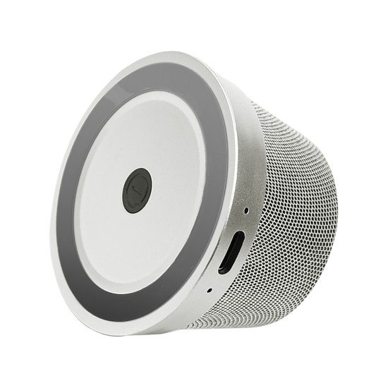 Fontastic Magnetic Wireless Speaker "Magna" silver TWS, easy attachment to metal surfaces Fontastic Magnetic Wireless Speaker "Magna" silver TWS, easy attachment to metal surfaces